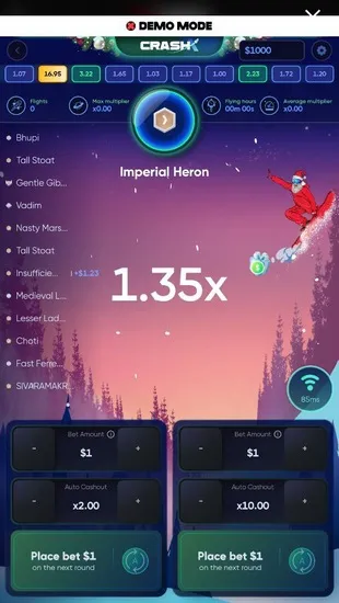 Crash X game. 